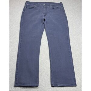 Levis 514 Jeans Mens 38x30 Navy Blue Straight Fit Denim Rodeo Cowboy Ranch Farm